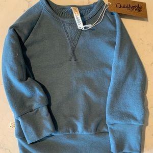 2T Childhoods Clothing pigeon blue crew